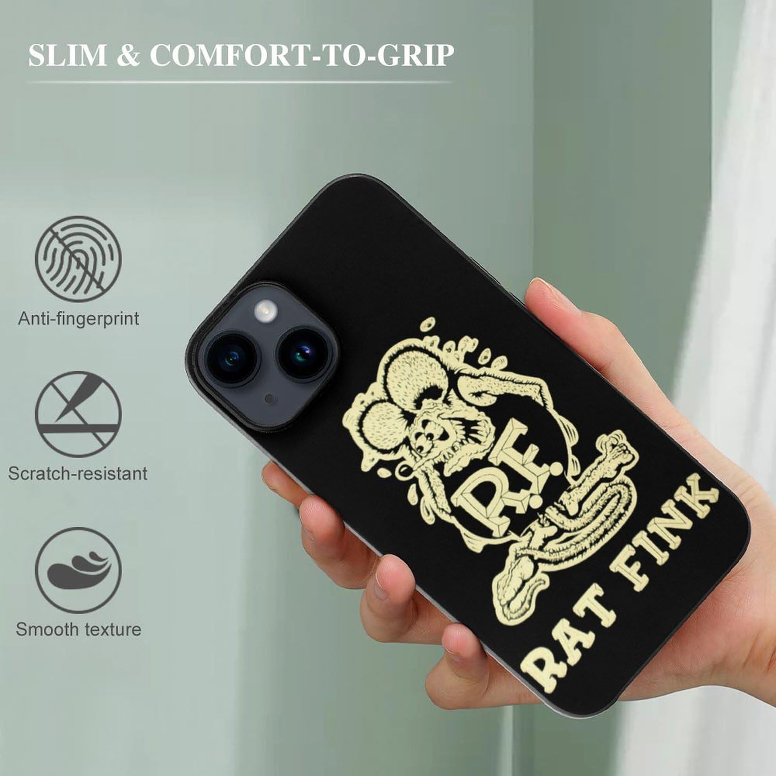 Amazon.co.jp: iPhone 15 Proケース ラット フィンク iPhone 15 Pro